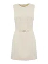 Twinset Twin-set Madreperla Belted Tunic In White