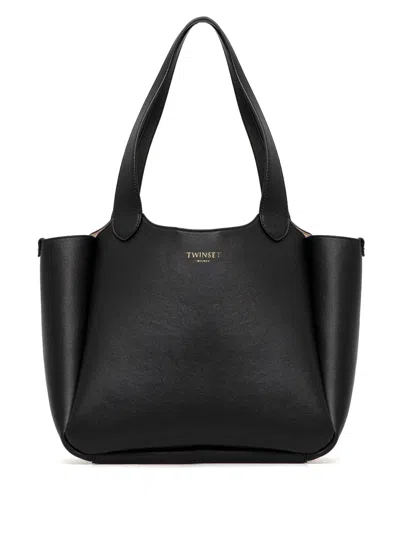 Twinset Forever Tote Bag In Black