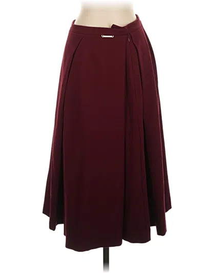 Pre-owned Twinset Formal Skirt In Burgundy