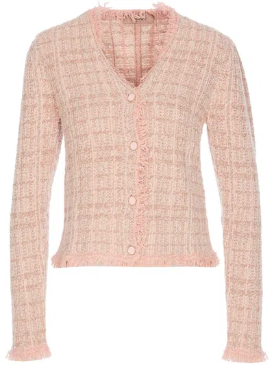 TWINSET FRAYED-EDGE JACKET