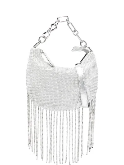 Twinset Fringed Mini Bag In White