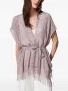 Twinset Fringed Open-front Cardigan