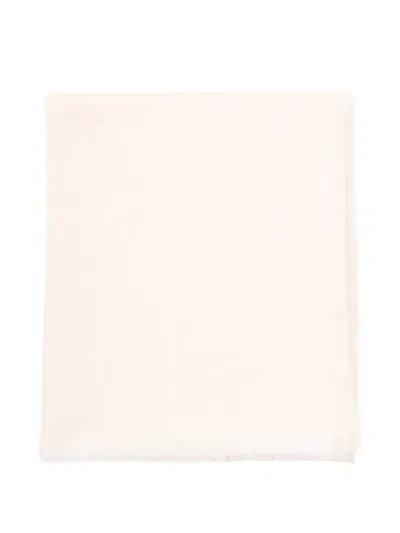 Twinset Fringed Scarf In White