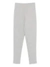 Twinset Front-seam Straight Trousers In Gray