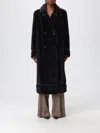 Twinset Fur Coat  Woman Color Black