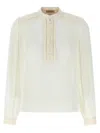 Twinset Twin Set Georgette Blouse In White