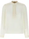 Twinset Twin Set Georgette Blouse In White