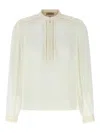 Twinset Twin Set Georgette Blouse In White