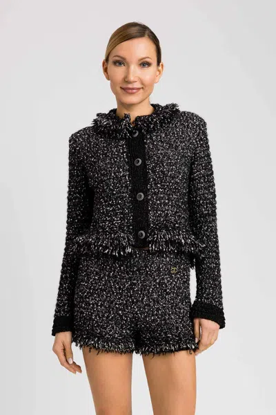Twinset Giacca Bouclé Nera In Black