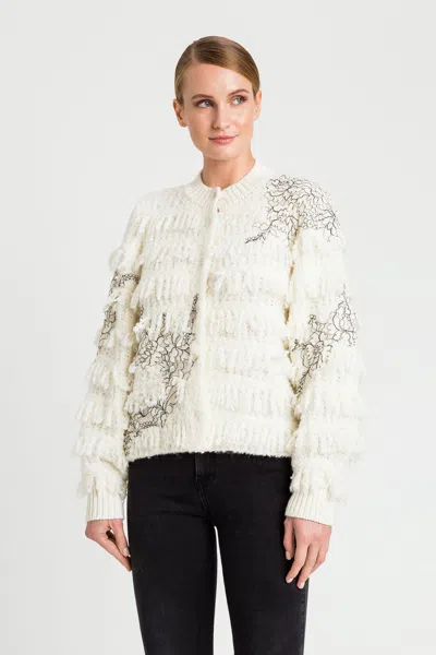 Twinset Giacca In Maglia Bianca In Bianco