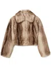Twinset Twin-set Brown Polyester Giacca Jacket In Brown