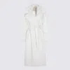 Twinset Faux-fur Belted Coat In White