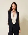 Twinset Gilet En Laine Mélangée In Multi