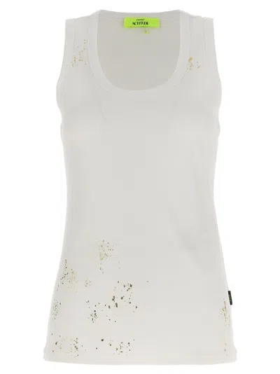 Twinset Gold Detail Top In White