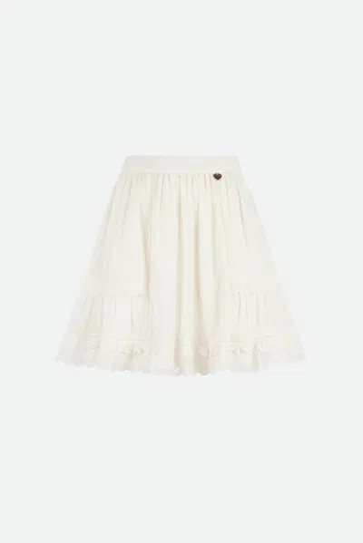 Twinset Gonna A Ruota Bianca In White