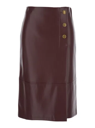 Twinset Gonna In Burgundy