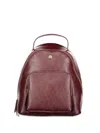 Twinset Grained-effect Front-pocket Backpack In Black