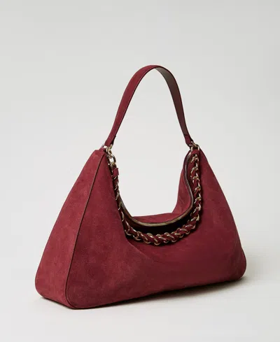 Twinset Grand Sac « Liliane » En Cuir Velours