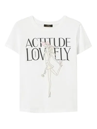 Twinset Graphic-print T-shirt In White