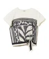 Twinset Graphic-print Tie-front Top