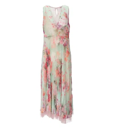 Twinset Green Floral Midi Dress