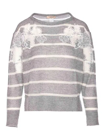 TWINSET GREY SWEATER