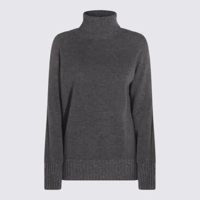 TWINSET GREY WOOL KNITWEAR