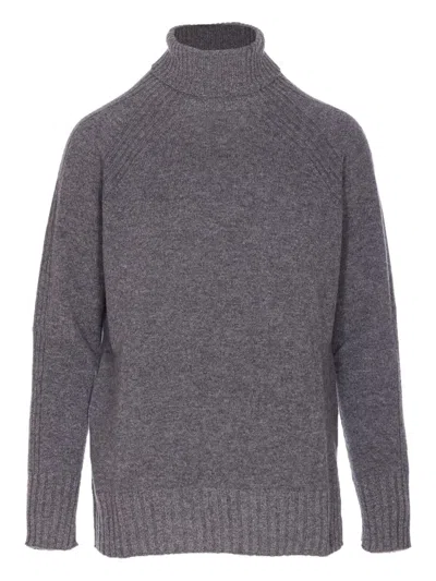 Twinset Twin-set Grey Wool Sweater In Gray