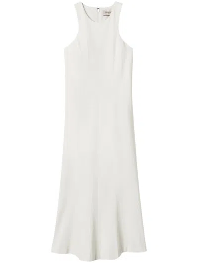 Twinset Halterneck Midi Dress In White
