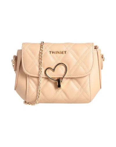 Twinset Handbags In Camel
