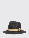 Twinset Woven Feodora Hat In Black