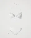 Twinset Haut De Maillot De Bain Push-up Avec Broderie Et Slip In Multi