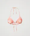 Twinset Triangular Bikini Top In Multi