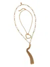 Twinset Heart-pendant Double Necklace In Gold