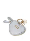 Twinset Porte-monnaie En Caur Avec Logo In Silver