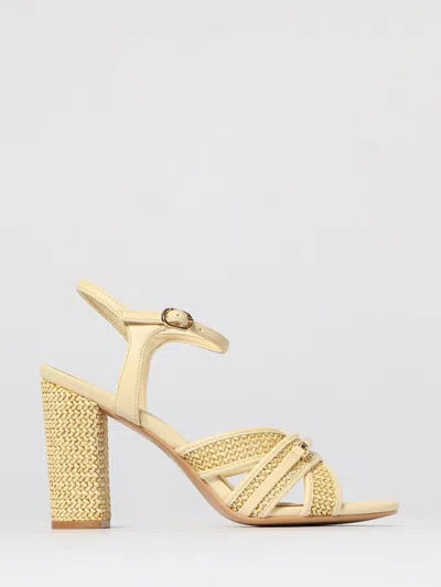 Twinset Heeled Sandal  Woman Color Natural In Brown