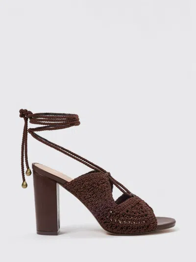 Twinset Crochet Polyester Sandal In Multi