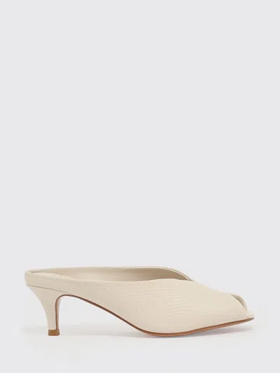 Twinset Heeled Sandal  Woman Color White In Neutral