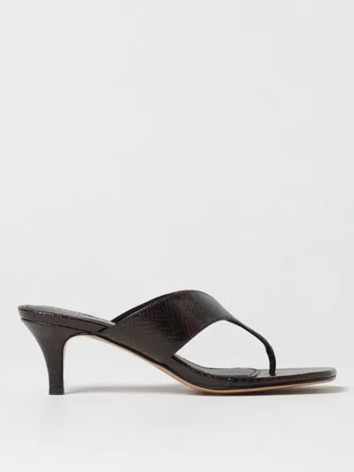 Twinset Flat Sandals  Woman Color Brown