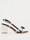 Twinset 75mm Logo-plaque Sandals In Ice