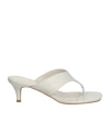 Twinset Herringbone High Heel Sandals In White