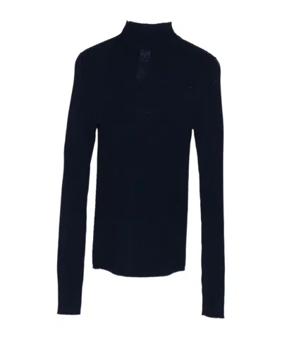 Twinset Turtleneck Sweater In Blue