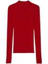 Twinset High-neck Seamless Sweater In Red