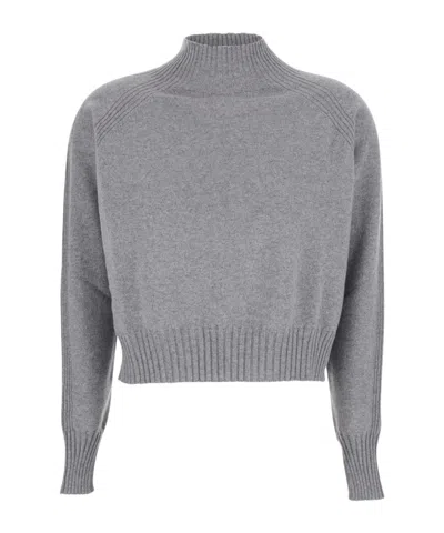 TWINSET TWINSET HIGH NECK CROPPED JUMPER