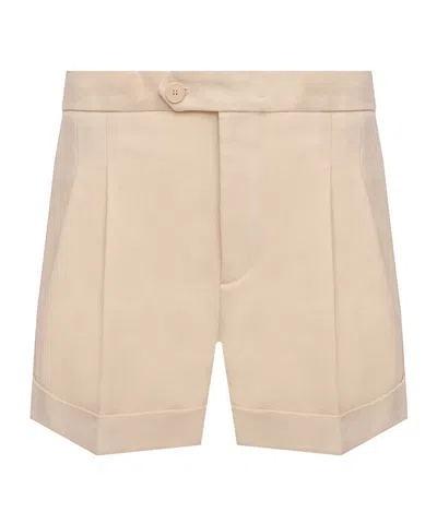 Twinset High Waist Shorts In Neutral