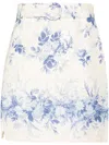 Twinset Toile De Jouy Printed Mini Skirt In Multi