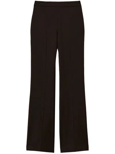 Twinset High-waisted Trousers In Brown