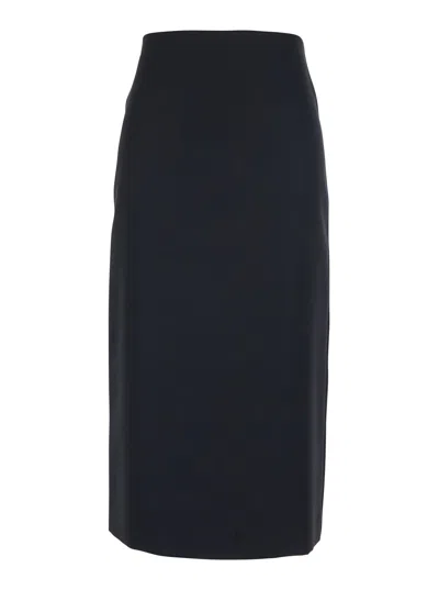 Twinset High-waisted Skirt In Black