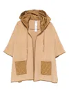 Twinset Hooded Quilted-pocket Jacket In Multi