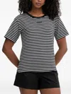 Twinset Horizontal-stripe Logo-embroidered T-shirt In Multi